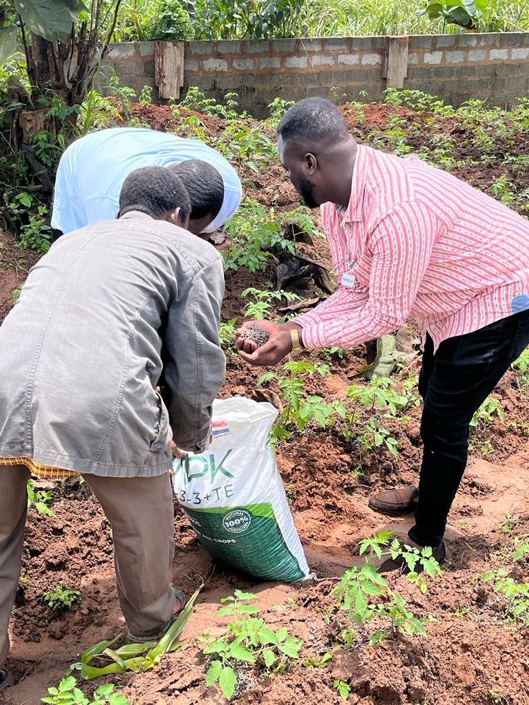 Fertiliser application field demonstration